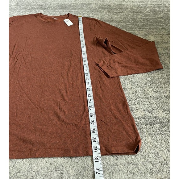 Old Navy Mens XL Tall Shirt Burnt Orange Long Sleeve Soft Washed NWT P6 - Picture 4 of 9